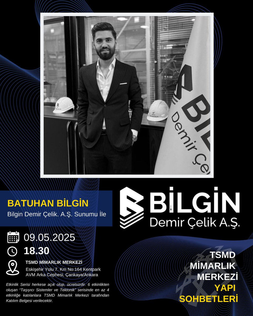TSMD Mimarlık Merkezi Yapı Sohbetleri Serisi “Taşıyıcı Sistemler - Tektonik’’ temalı dördüncü sohbeti ile devam ediyor!