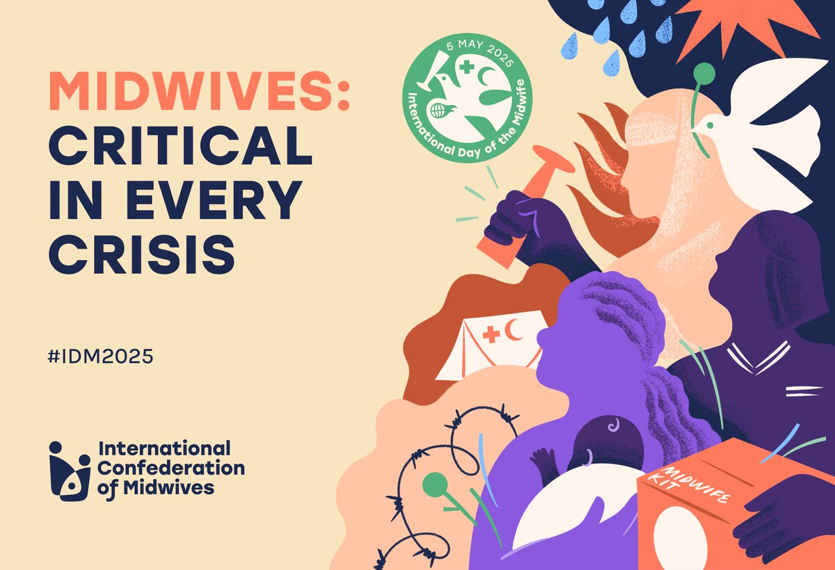 🏥 International Day of the Midwife! 

Ensuring that every hospital and clinic has the basic resources and trained staff to deliver EECC is a key step toward reducing maternal and newborn deaths.
 👉buff.ly/aChXHSO
#IDM2025 #Midwives #EECC #MaternalHealth