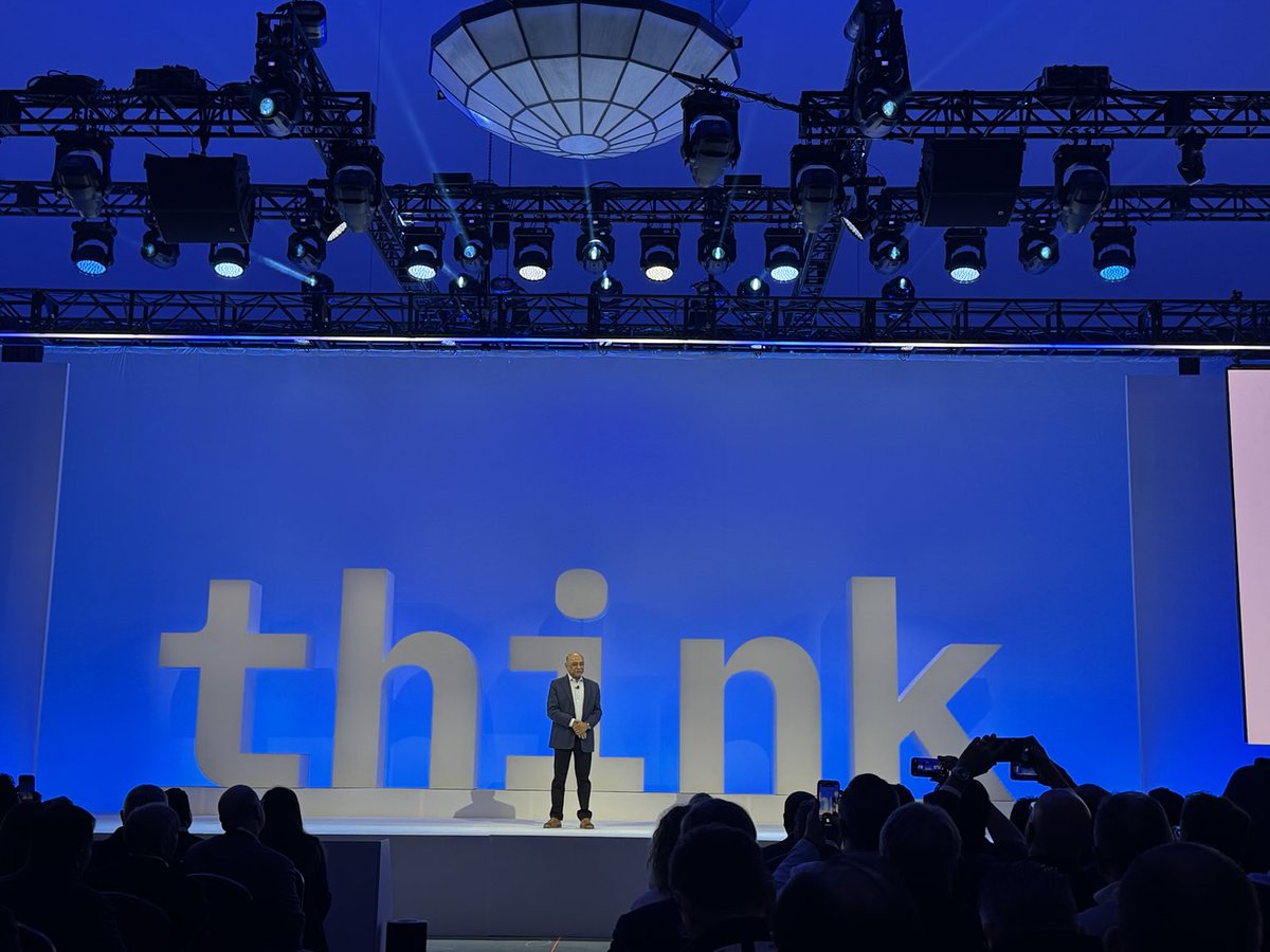 zkerravala's tweet photo. Woo! ⁦@IBM⁩ CEO Arvind Krishna talks to the partners at #Think2015 #PartnerPlus https://t.co/5KDjPw8wZr