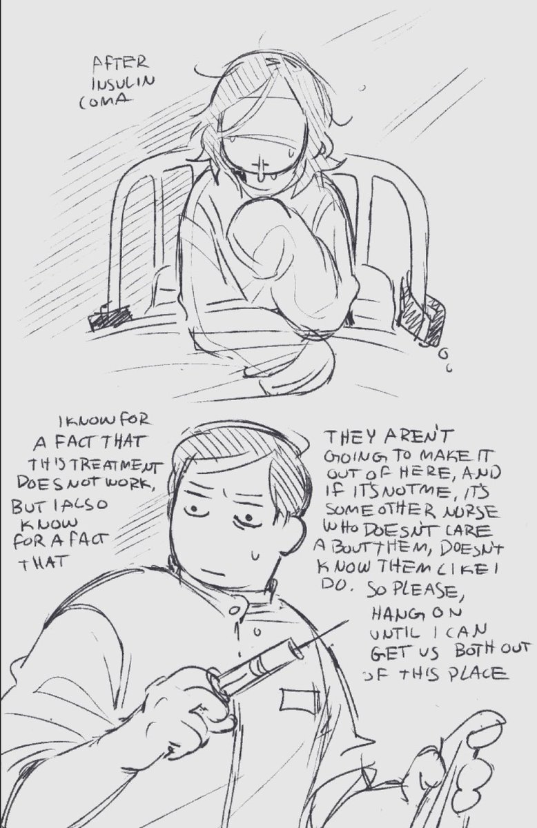 #ClinicalTrialgame #ClinicalTrialFanart 
1930s asylum au thoughtssss because this is a normal thing to know about 🦐🦐