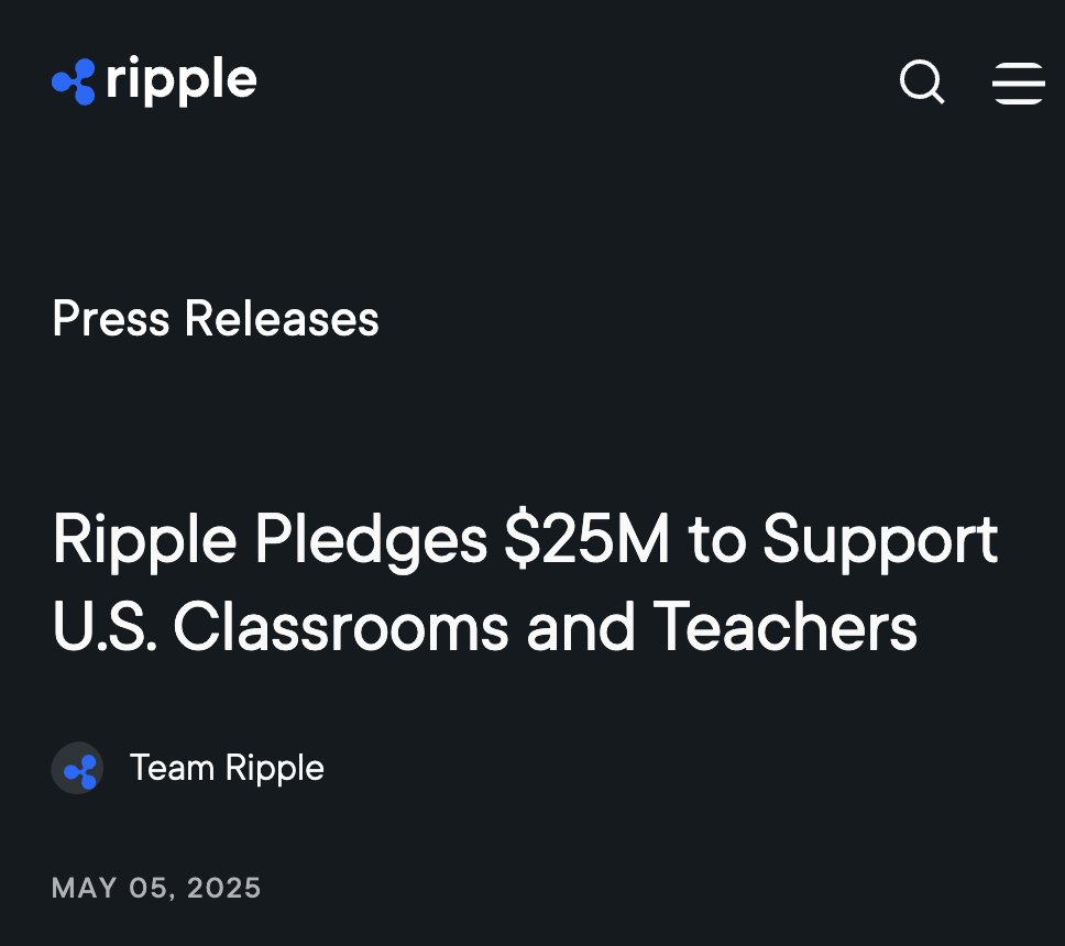 CHAD MOVE BY BRAD AND THE GOATS AT RIPPLE 

25 MILLION IN $RLUSD FOR A GREAT CAUSE