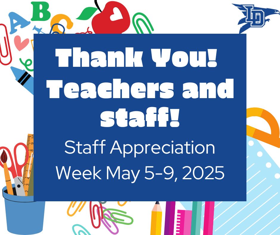 Happy Teacher &amp; Staff Appreciation Week!

This week, we’re celebrating the heart of Lower Dauphin School District—our amazing teachers and staff.

Thank you for all that you do each and every day! 

#FalconPride