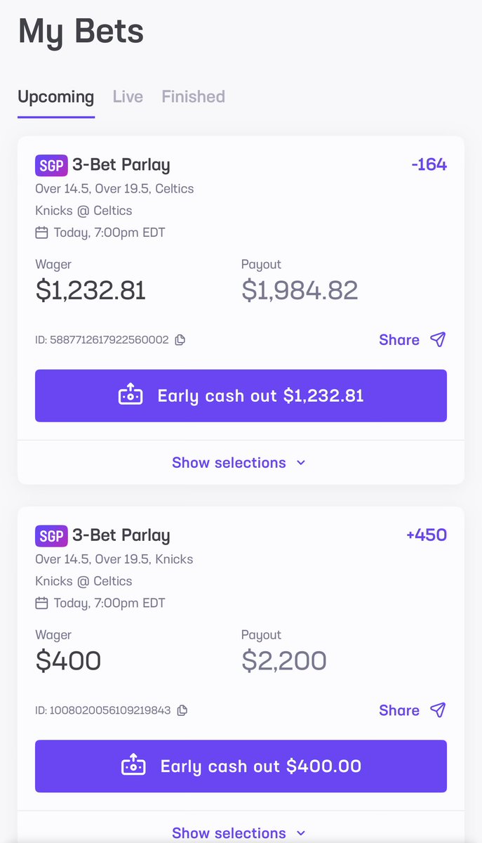 GM boys, haven’t been in the trenches much lately but I’ve definitely been gambling on sport bets LOL

If either of my bets today hit I’ll give away some SOL to one of you actives 😎