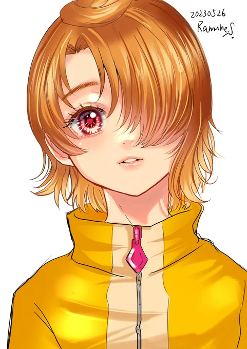 なんか掘り起こしたので自分の絵で描いたツバサくんの線画と色塗ったやつ置いとくね 