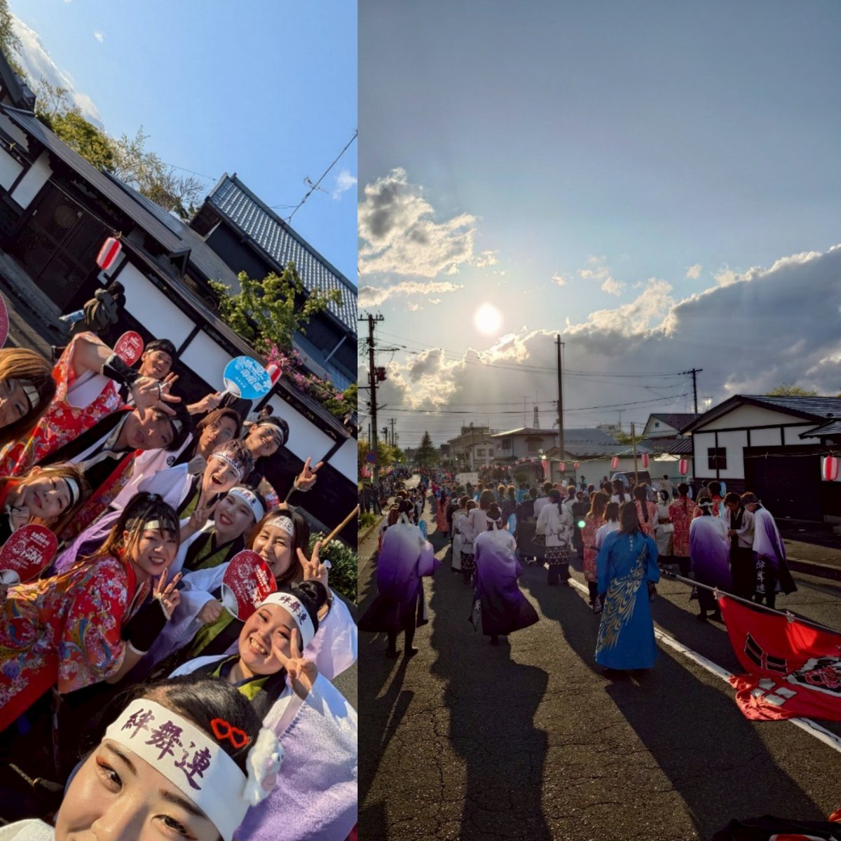 5月4日(日)

《第１回
　江刺Ｙー１グランプリ》

優勝は、紅翔連さん🏆

トーナメント形式の演舞対決
貴重な経験をさせていただきました
企画～準備～運営に携わった皆様におかれましては、本当に感謝してます

《江刺甚句大パレード》
今年も参加させていただきました

１日フルコース🍴

江刺最高❗