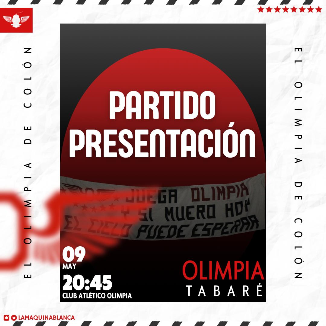 𝙋𝙖𝙧𝙩𝙞𝙙𝙤 𝙥𝙧𝙚𝙨𝙚𝙣𝙩𝙖𝙘𝙞𝙤́𝙣 𝙇𝘿𝘼 2025

📅 Viernes 09 de Mayo
⌚ 20.45 hrs.
🎟️ Bono colaboración $100 
📍"La Cúpula" Albérico J. Passadore

Nos vemos en 🏡
Se palpita un nuevo torneo 
No podés faltar! 

#ElOlimpiaDeColon🔴⚪
#Olimpia #Basket