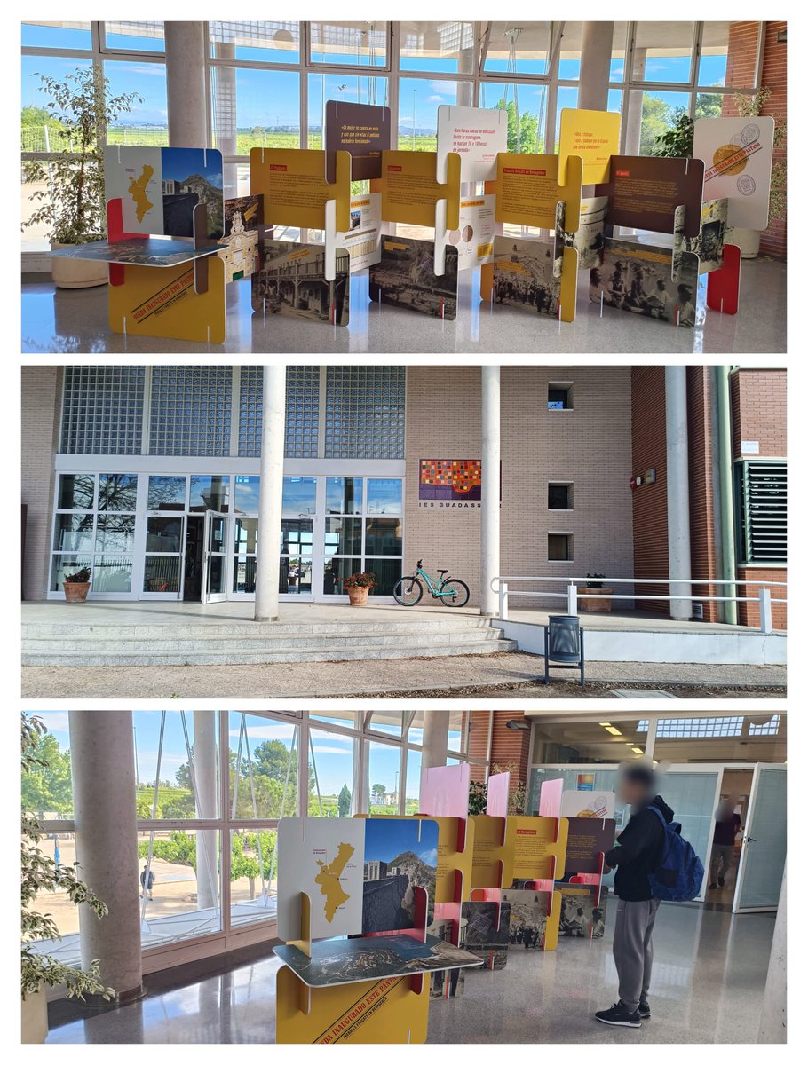 Instal.lació expositiva"Queda inaugurado este pantano: treballs forçats a Benagéber". Esta setmana al IES Didin Puig de Guadassuar.
Si vols portarla al teu centre 📷 justicia.reparacio@gmail.com