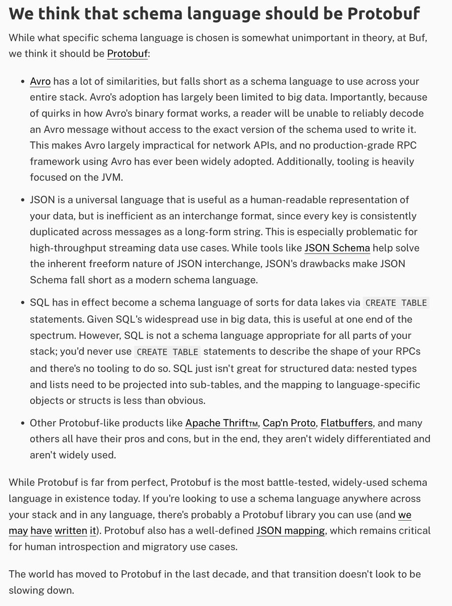 Is it time to say that Protobuf won the schema wars?