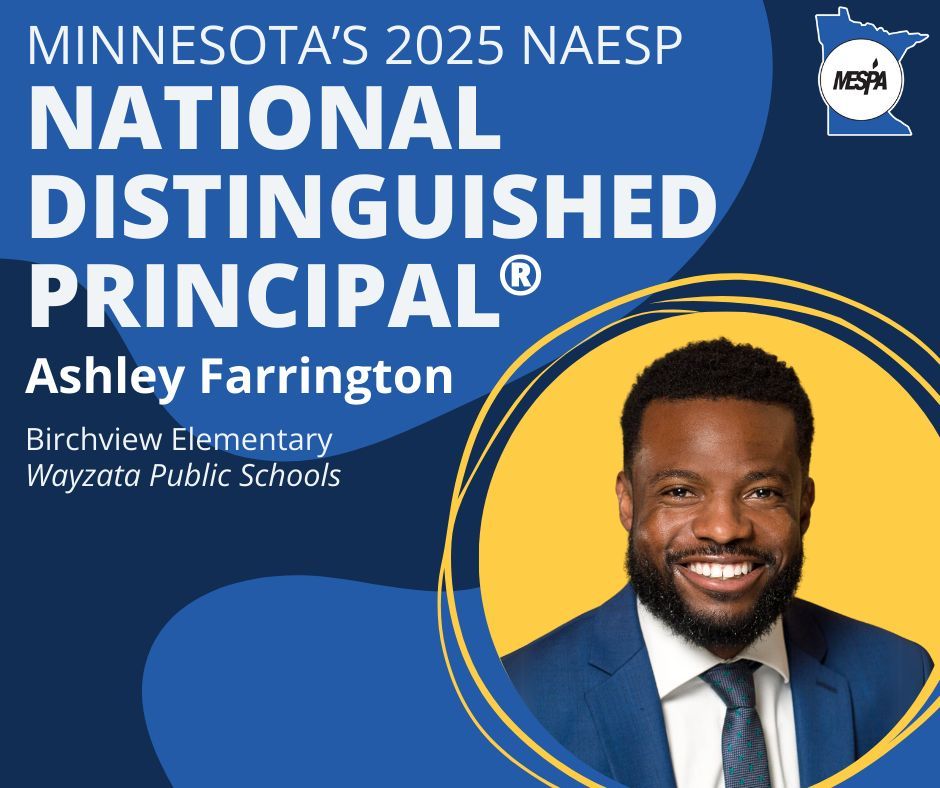 🎉 We're proud to announce that <a href="/FarringtonEdu/">Mr. Farrington</a>, principal of <a href="/BirchviewWPS/">Birchview Elementary</a>, is <a href="/NAESP/">National Assoc. of Elementary School Principals</a>'s 2025 NDP! 🇺🇸🎓 💙 From launching #AtBVYouMatter to founding MESPA’s BIPOC Affinity Group, Ashley champions equity, student belonging, and shared leadership.

#MESPA #NDP2025 #SchoolLeadership