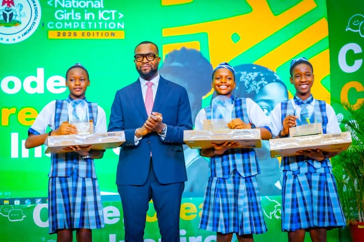 ANdotICTA's tweet image. Tech Victory! 

Trinity College, Onitsha girls emerge national winners at the 2025 Girls in ICT Competition!

Once again, Anambra leads in innovation, echoing @CCSoludo’s “Everything Technology” vision.

Congratulations, girls—Anambra celebrates you!
#AnambraTech #GirlsInICT