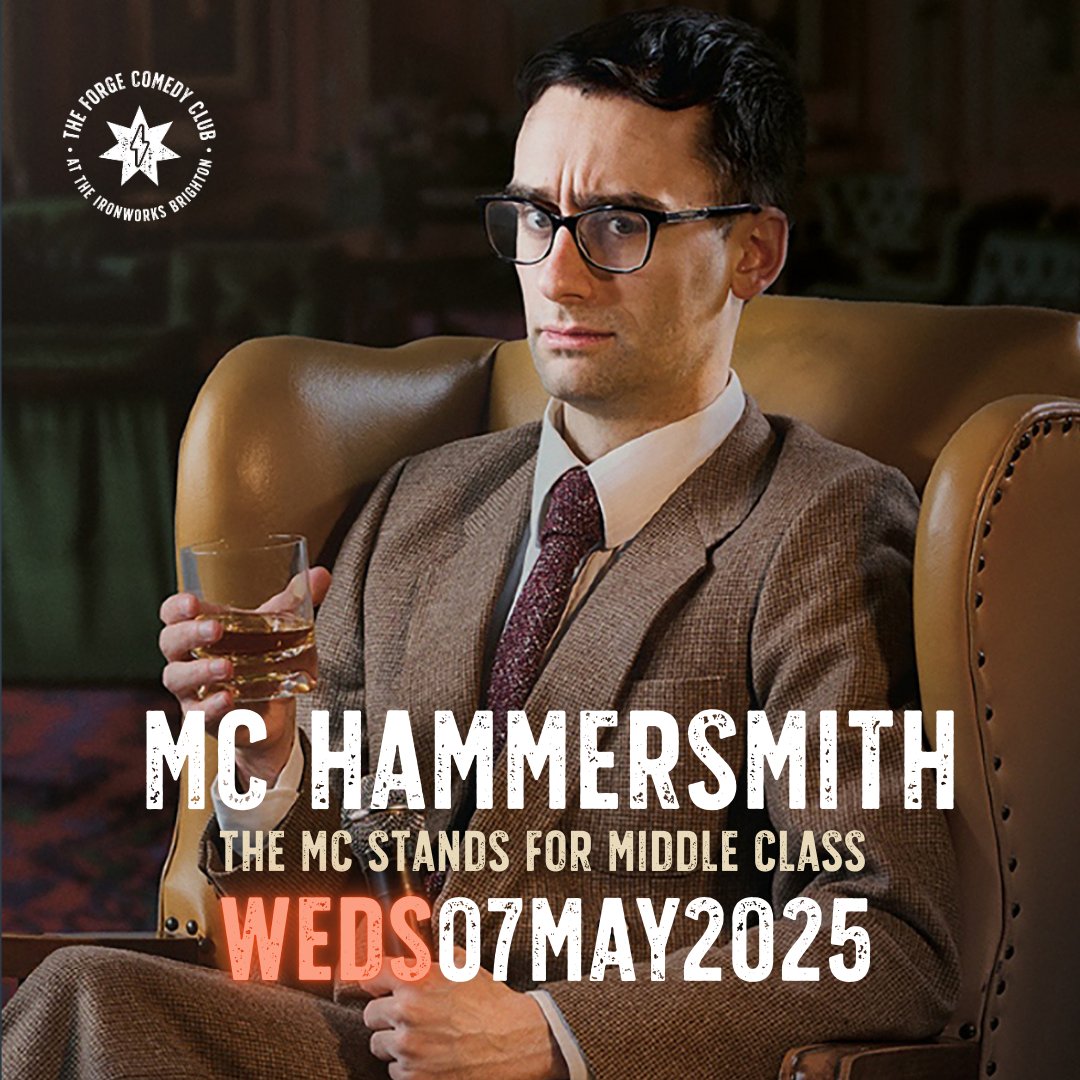 @MC_Hammersmith is the world's leading freestyle rapper to emerge from the ghetto of middle-class west London.

With new lyrical wax for 2025 - this is guaranteed to be a fun show, come and liven up your Wednesday with us!

Ticket link in comments.

#MCHammersmith #Freestyle #Rap