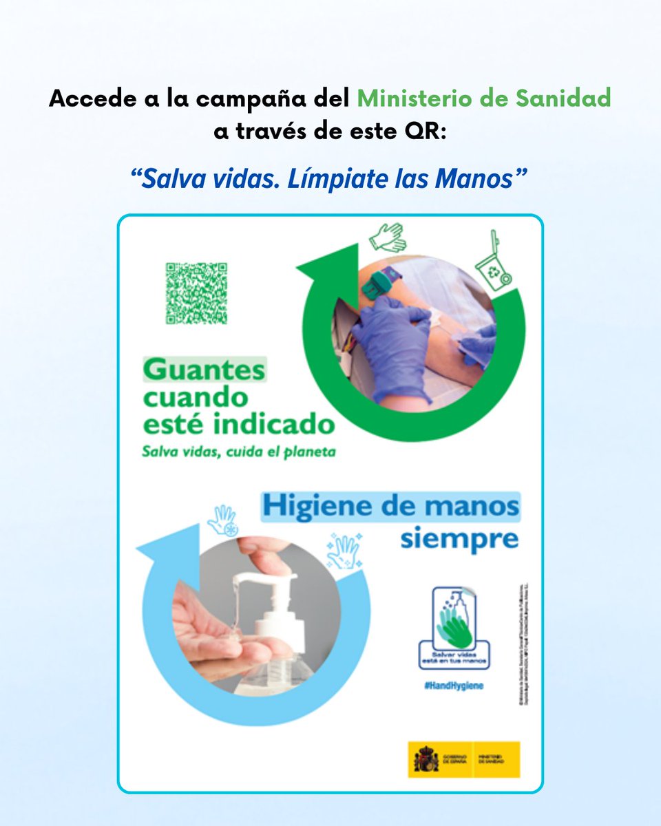 SEHERidas's tweet image. 🚀Cada 5 de mayo celebramos el #DíaMundialDeLaHigieneDeManos 👐🏼🧼, una fecha clave para recordar que una correcta higiene de manos es la medida más eficaz y sencilla para prevenir infecciones, especialmente en el cuidado de #pacientes con #heridas.

Desde @SEHERidas, queremos