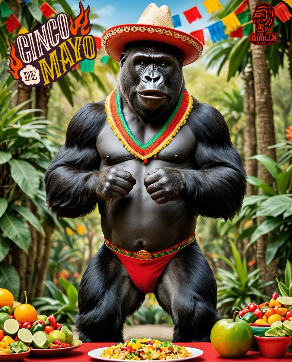Team Full Gorilla (@teamfullgorilla) on Twitter photo Wishing you all a fun & festive Cinco De Mayo from <a href="/TeamFullGorilla/">Team Full Gorilla</a> to all of our amigos & amigas out there! 🦍🏈🇲🇽 #CincoDeMayo2025 #celebrate #fiesta Wishing you all a fun & festive Cinco De Mayo from <a href="/TeamFullGorilla/">Team Full Gorilla</a> to all of our amigos & amigas out there! 🦍🏈🇲🇽 #CincoDeMayo2025 #celebrate #fiesta