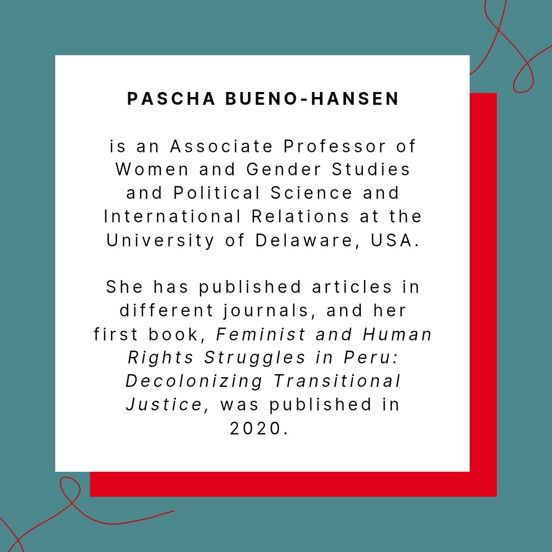 We are excited to invite you to our next public lecture by Pascha Bueno-Hansen at the Center for Conflict Studies in Marburg in cooperation with University Gießen.

Date and time: May 14th, 6pm
Venue: Pilgrimstein 12, Room 305, Marburg