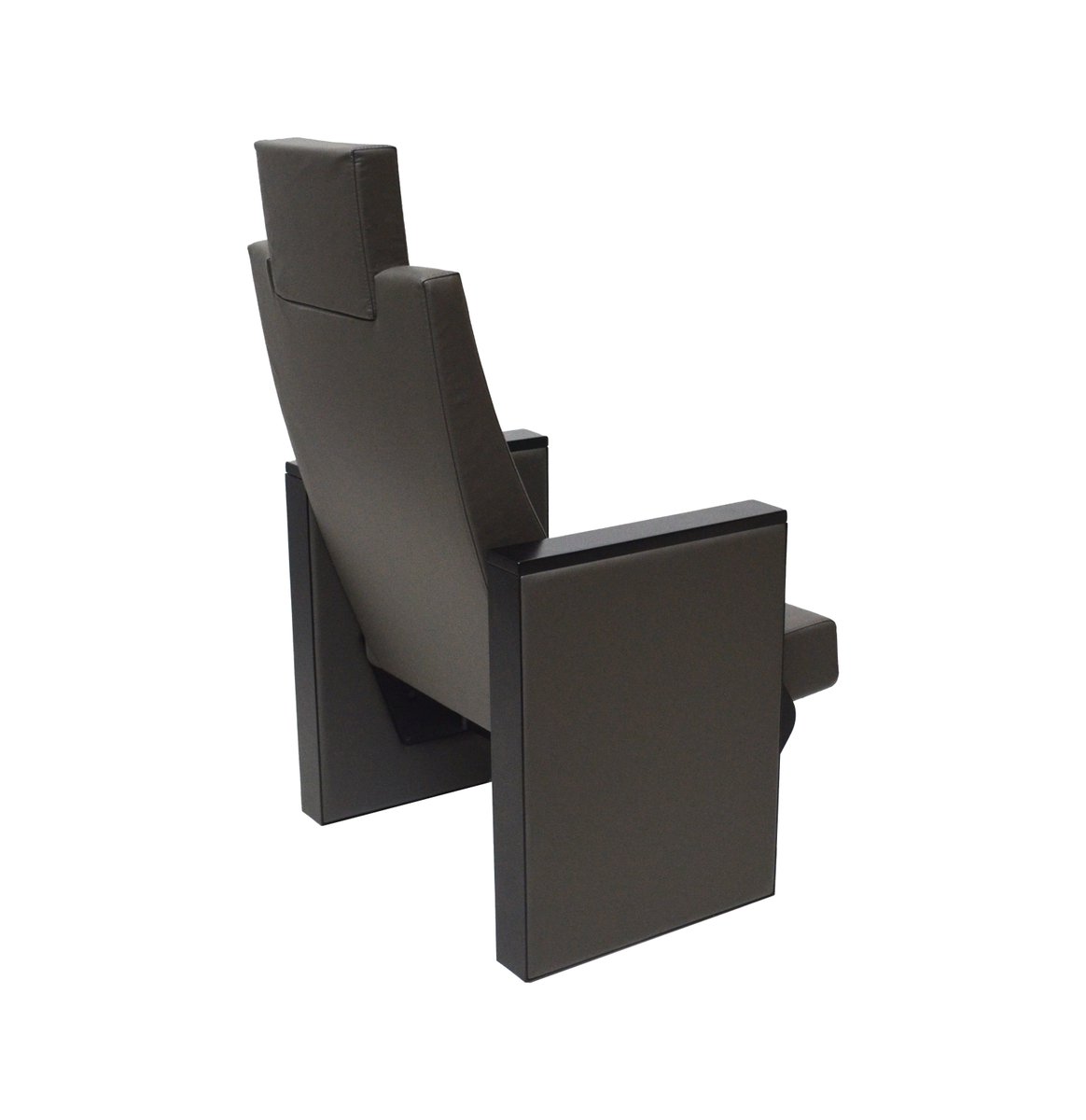 The SERIES® Seating ArtFlex features an recliner back, tablet arm, back cover, seat cover,  and pedestal support.