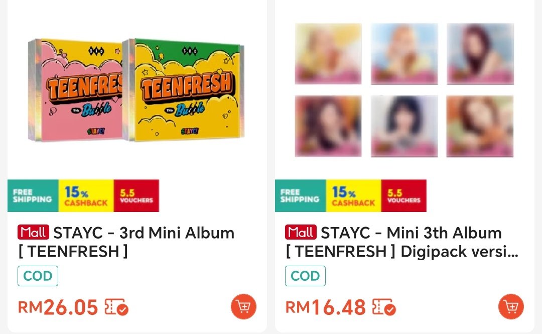 __kpoptingz's tweet image. Stayc Teenfresh albums tengah mur² sekarang jemput grab cepat!!! 

Photobook ver
🔗 s.shopee.com.my/8AJIjsVuIC

Digipack ver
🔗 s.shopee.com.my/BDMLyrnFb

#pasarstayc #pasarstaycmy
