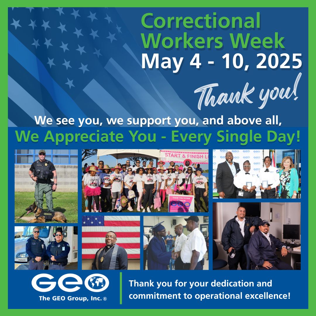 This week, we recognize the dedication and hard work of correctional workers who play a vital role in maintaining safety and rehabilitation within our communities. Thank you for your commitment, professionalism, and service. #CorrectionalWorkersWeek #ThankYou