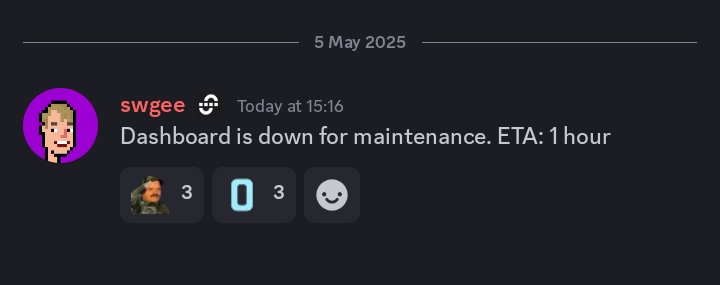 Should you be having a hard time accessing the <a href="/union_build/">Union</a> XP dashboard; it is currently under maintenance. I am guessing the team is working on incorporating new achievements.

Zkgm 0_____0