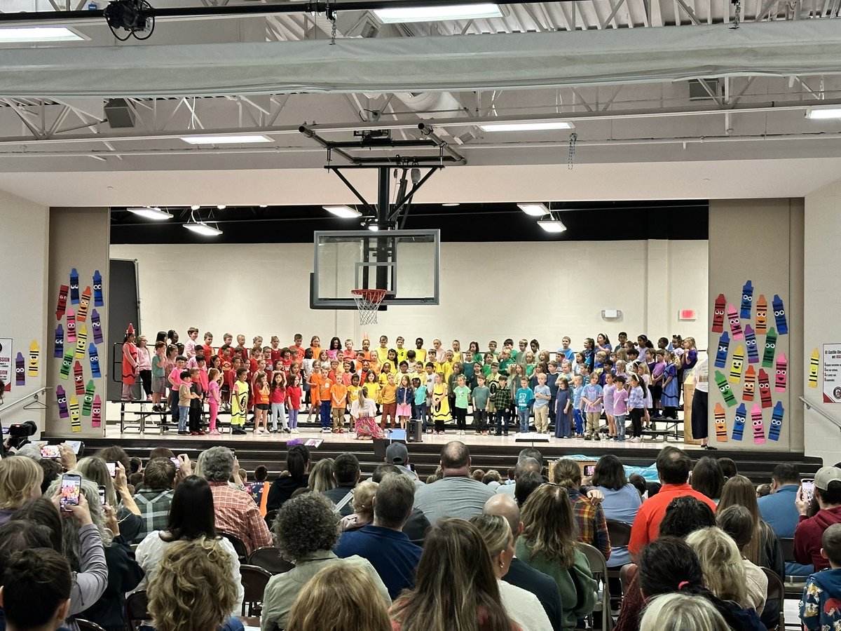 1st grade musical! The Day the Crayons Came Home…Castlio 1st graders are so talented! #castliopride