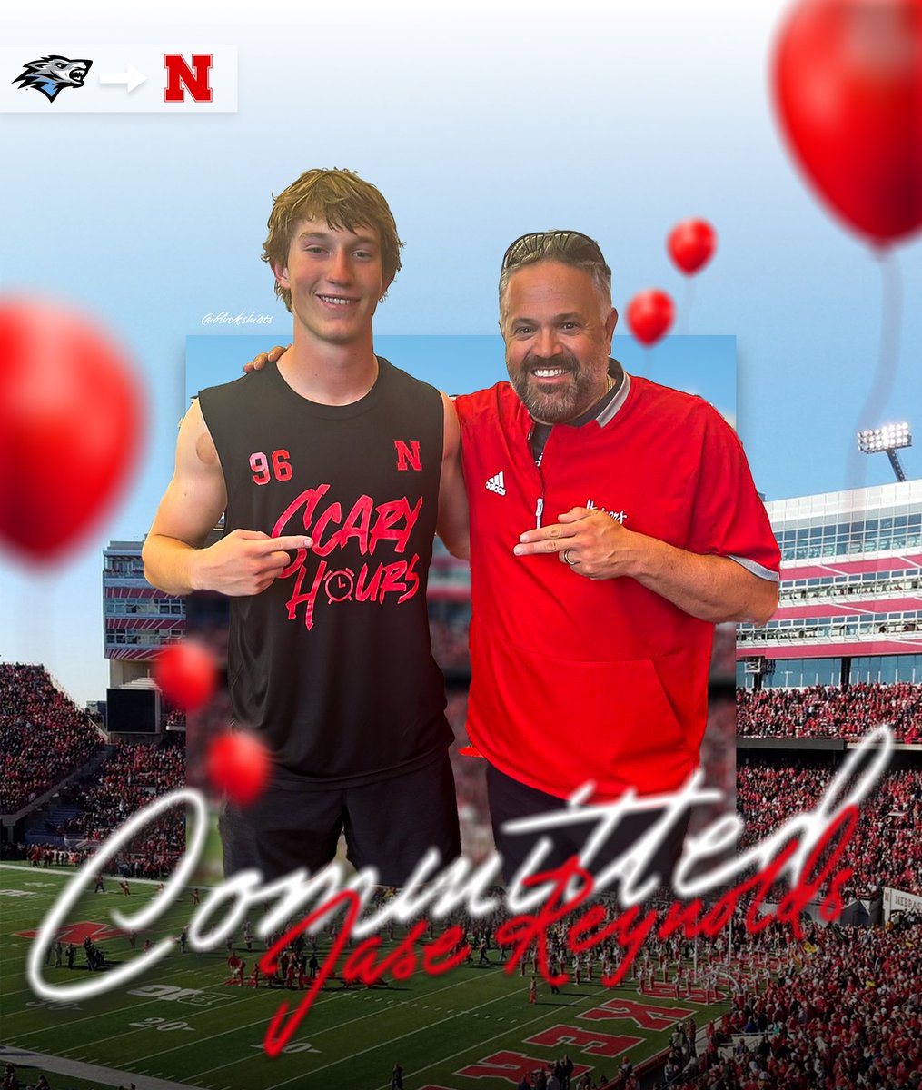 IN-STATE LINEBACKER JASE REYNOLDS HAS COMMITTED TO NEBRASKA. 🚨🌽