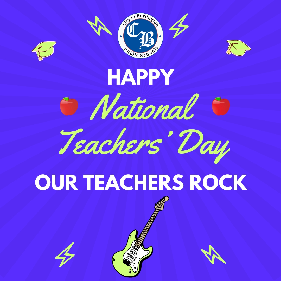 🍎Happy National Teacher Day🍎 to the rockstar teachers in our District! 🎸🎶Your passion and dedication deserve a platinum record!🎸🎶 #NationalTeacherDay #ourstaffrocks💙