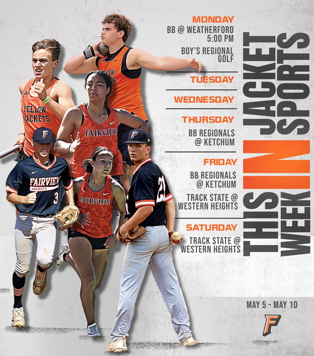 FV_athletics1's tweet image. 𝙏𝙃𝙄𝙎 𝙒𝙀𝙀𝙆 𝙄𝙉 𝙅𝘼𝘾𝙆𝙀𝙏 𝙎𝙋𝙊𝙍𝙏𝙎

#jackettrack #jacketbaseball #jacketgolf