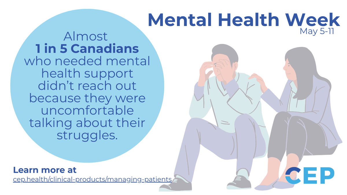 Our suite of Anxiety and Depression supports help primary care clinicians identify and manage anxiety and depression in adults. Together, we're #UnmaskingMentalHealth 🫶

🔗 Access the free web-based tool, EMR tool, and 1:1 tailored education at cep.health/clinical-produ…
