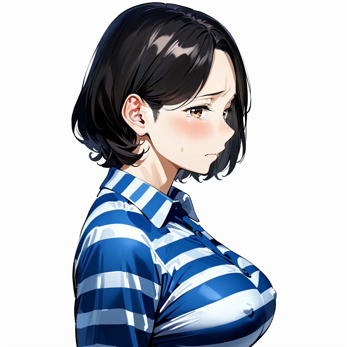 同じ女囚フェチでも囚人服の好みは様々
私は灰色一色の囚人服やボーダー囚人服が好み

遠目でも女囚だと分かる視認性の高い太いボーダー。襟付きでボタンが弾けそうな程パツパツ。もっと言うと襟までボーダー柄

私が囚人服に求めることは罪人に相応しい異様さ
こんな囚人服を着て獄中で辱められたい