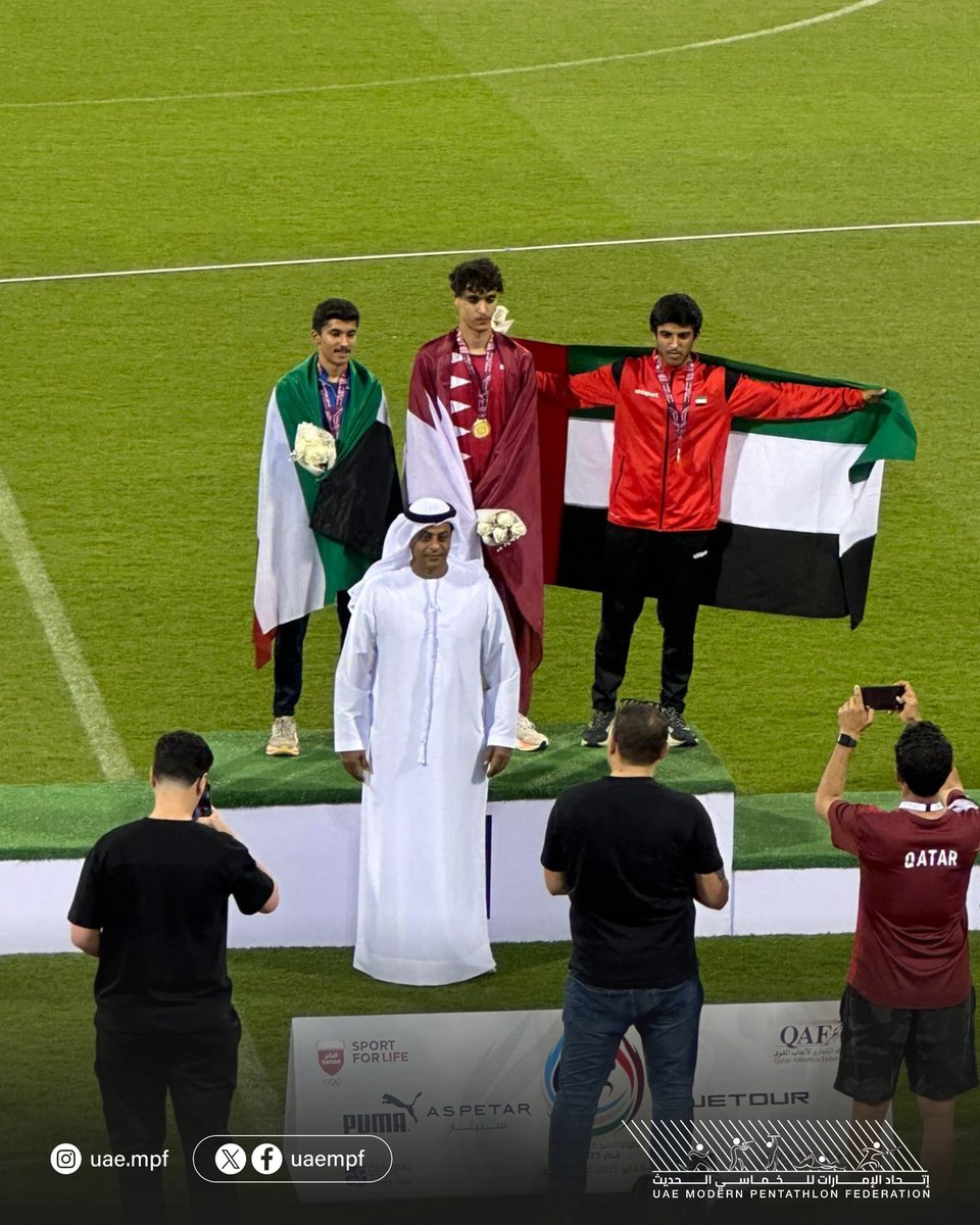 ad_aclub's tweet photo. شهدت  منافسات البطولة الخليجية لألعاب القوى للشباب في نسختها الثامنة عشرة، والتي تقام  على ميدان ومضمار نادي قطر في العاصمة الدوحة، نجح لاعب نادي أبوظبي لألعاب القوى محمد المصعبي من تحقيق إنجازًا مميزًا بحصوله على المركز الثالث والميدالية البرونزية 
في سباق 800 متر https://t.co/42rXEZZVrs