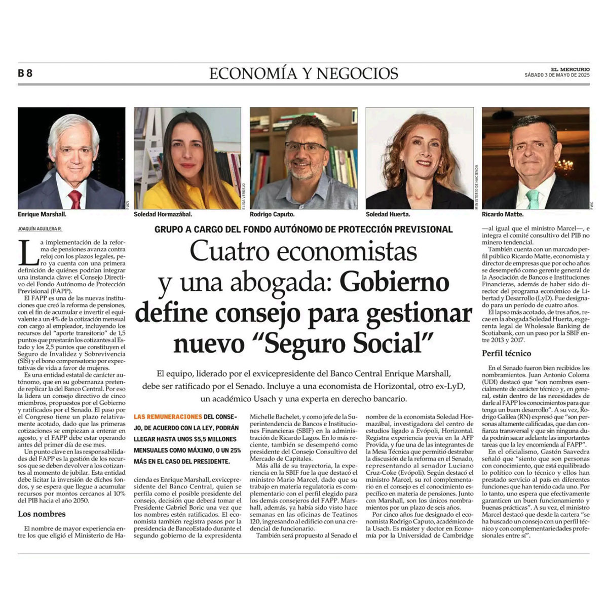 [NOTICIA📰] Gobierno define consejo para gestionar nuevo “Seguro Social”🏛️

El equipo, liderado por el exvicepresidente del <a href="/bcentralchile/">Banco Central de Chile</a>  Enrique Marshall, debe ser ratificado por el Senado.

Te invitamos a leer la nota aquí 👉🏼 bit.ly/3Yx6sTk

🌐magisterbanca.cl