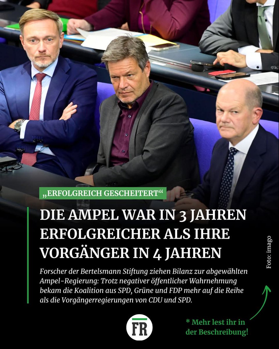 IrisRoder42813's tweet image. Trotz auslaufender Corona-Pandemie und Ukraine-Krieg:

Zur Ampel-Regierung ziehen die Forscher der Bertelsmann Stiftung eine zwiespältige Bilanz. 

Mehr dazu: 👉 fr.de/politik/-93714…