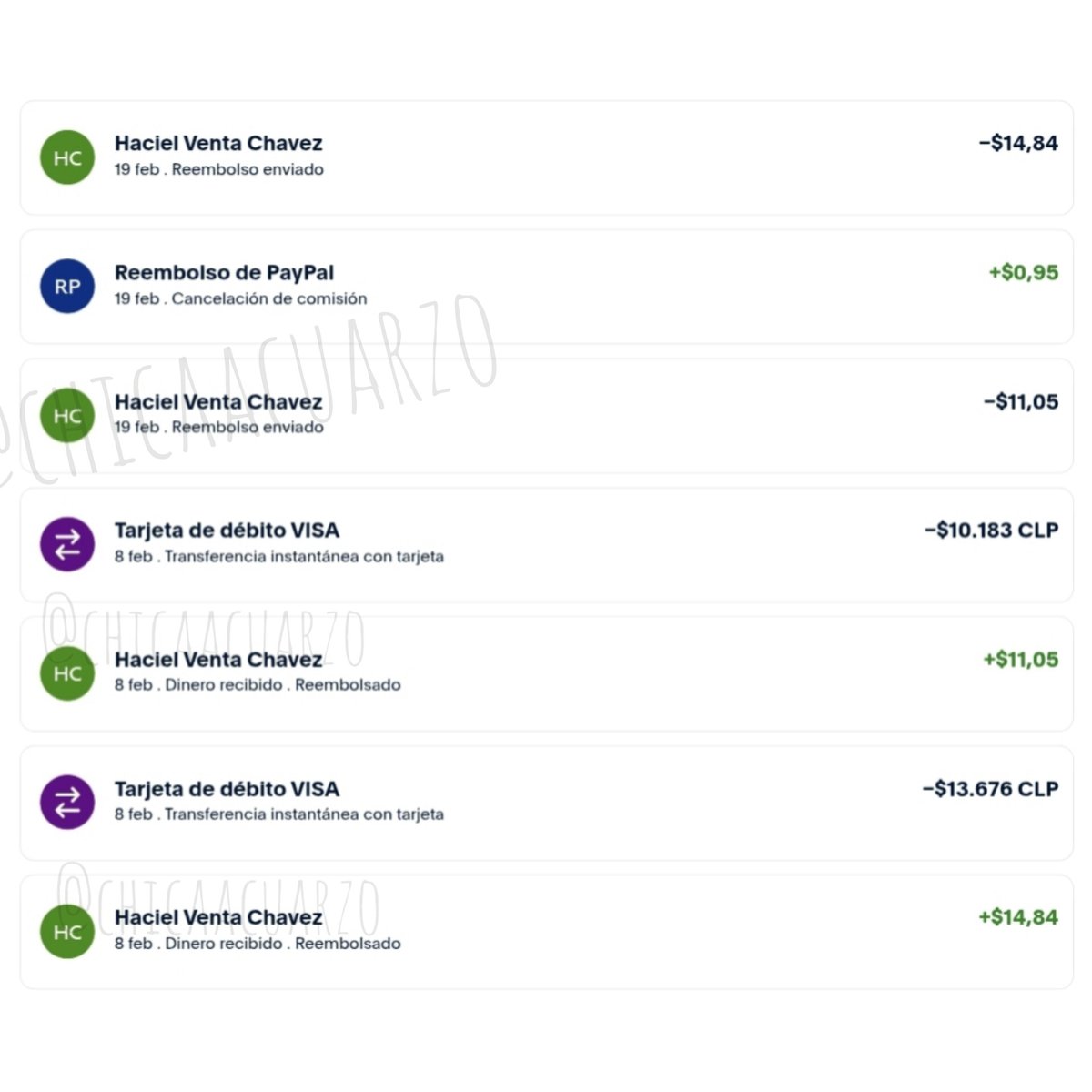 chicaacuarzo's tweet photo. Aquí podemos ver cómo un hombrecito de papel reclama el dinero devuelta y Paypal le da la razón. 
⚠️HACIEL VENTA CHÁVEZ⚠️
(Más encima feo el nombre qlo) XD Cuidado chicas 🩷 porque no trabajai mejor? Perro conchetumare. https://t.co/HFOhRYyaDY