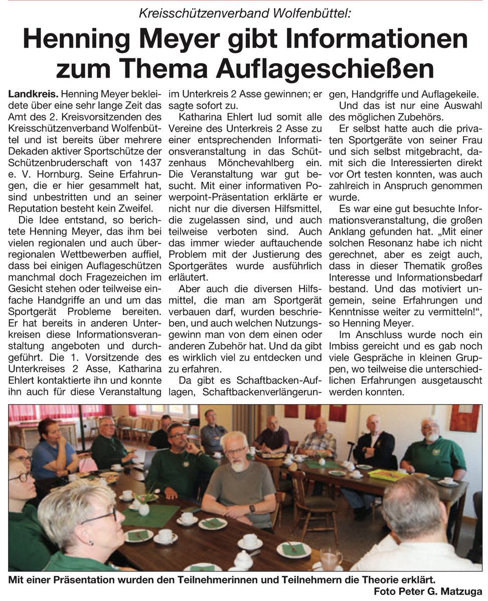 dorstadt's tweet photo. Wolfenbütteler Schaufenster vom 4. Mai 2025, Ausgabe Wolfenbüttel (Gesamtausgabe), Seite 5
#Dorstadt #Gemeinde #Oderwald #Samtgemeinde #Wolfenbüttel #Landkreis #KSV #Kreisschützenverband #Unterkreis #UK2 #Asse #Schaufenster #Auflageschießen #Schießsport #Schützenverein #Matzuga https://t.co/fRxW8IxEdl