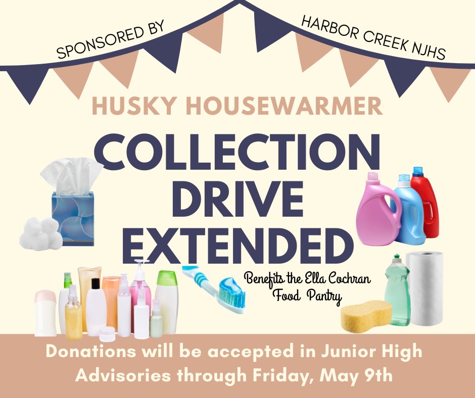 HCJuniorHigh (@hcjuniorhigh) on Twitter photo Entering our extended week of the NJHS Husky Housewarmer Drive. Consider donating some items to help our HC neighbors and the Ella Cochran Food Pantry. #IMPACT360 <a href="/HCSDHuskies/">Kelly S Hess</a> Entering our extended week of the NJHS Husky Housewarmer Drive. Consider donating some items to help our HC neighbors and the Ella Cochran Food Pantry. #IMPACT360 <a href="/HCSDHuskies/">Kelly S Hess</a>