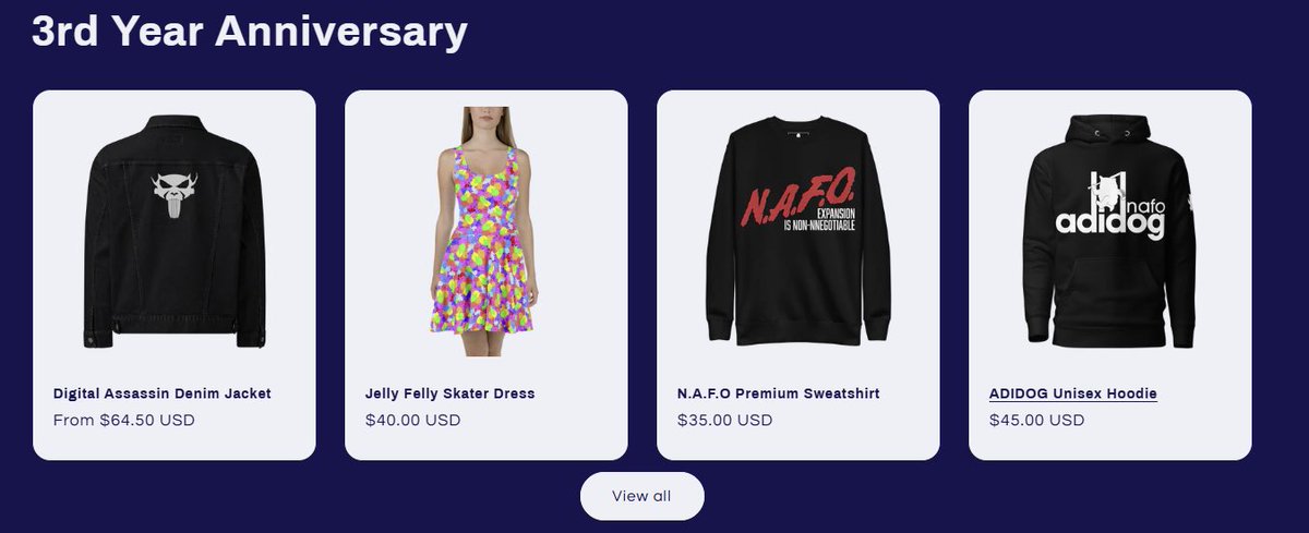 goblin__soup's tweet image. merch for fellas, by fellas
as always, profits go to ukrainian causes. you get a shirt and ukraine removes an invader. what a deal, what a beautiful deal.
nafo-ofan.org/collections/3-…