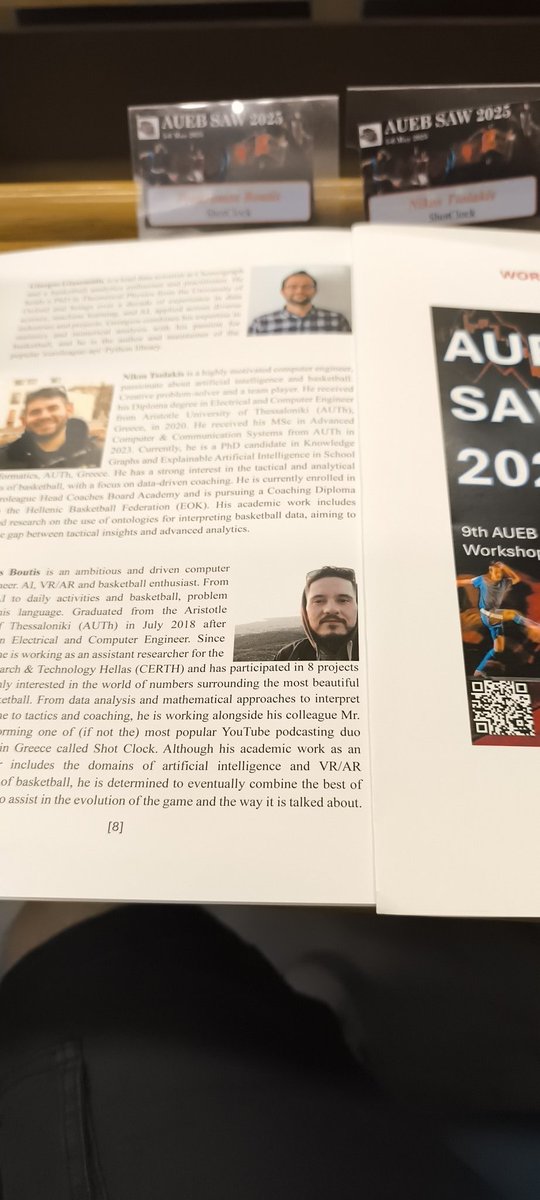 Αύριο στις 19:30 στο 9ο Sports Analytics Workshop η ομιλία μας με θέμα:

"From play-by-play data to scouting insights: the role of advanced analytics in modern basketball"

👉 Μεταξυ άλλων θα παρουσιάσουμε μεθοδολογίες automated scouting, τα σύγχρονα advanced analytics που