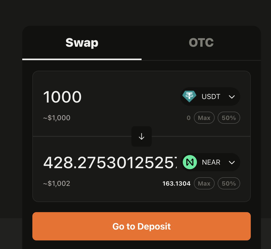 urataps's tweet image. This is only possible on near intents

Best way to swap in crypto without losing control of your assets