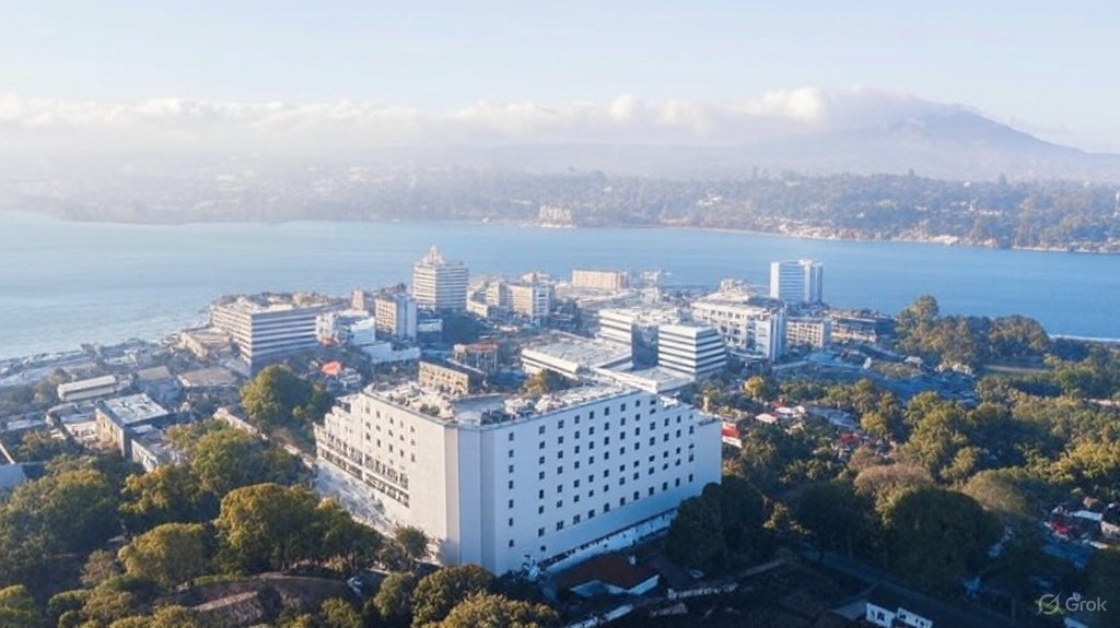 I asked Grok to put an ocean front on Blantyre CBD 🔥