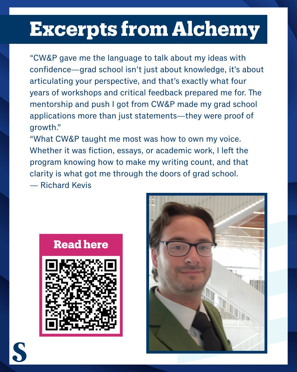 An impressive number of students from this year’s graduating cohort of the CW&amp;P degree have been accepted into graduate schools! Alchemy sat down with a few of the successful applicants to discuss how the CW&amp;P degree had set them up for success. Read more: alchemy.sheridancollege.ca/2025/04/07/cwp…