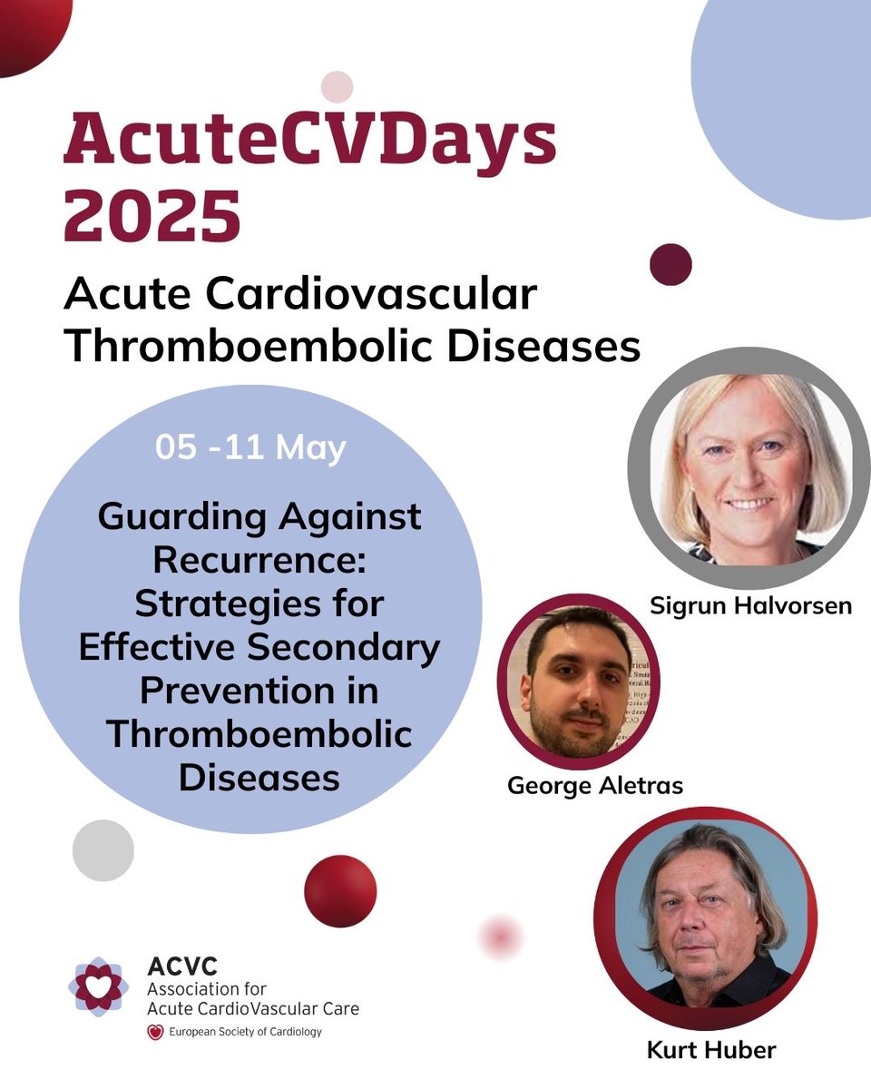 ACVCPresident (@acvcpresident) on Twitter photo The key is in prevention - Week 2 of #AcuteCVDays has just started
Don't miss to visit our website and check the resources our experts selected for you escardio.org/Sub-specialty-…
<a href="/escardio/">European Society of Cardiology</a> <a href="/sighalvo/">Sigrun Halvorsen</a> <a href="/CVandenbriele/">Christophe Vandenbriele</a>
<a href="/drmilicaa/">Milica Aleksic</a> <a href="/franciscojlk/">Dr. Chacón-Lozsán F .'.</a> <a href="/krychtiukmd/">Konstantin Krychtiuk</a> <a href="/rafavidalperez/">rafavidalperez</a> <a href="/ATycinska/">Agnieszka Tycińska</a> The key is in prevention - Week 2 of #AcuteCVDays has just started
Don't miss to visit our website and check the resources our experts selected for you escardio.org/Sub-specialty-…
<a href="/escardio/">European Society of Cardiology</a> <a href="/sighalvo/">Sigrun Halvorsen</a> <a href="/CVandenbriele/">Christophe Vandenbriele</a>
<a href="/drmilicaa/">Milica Aleksic</a> <a href="/franciscojlk/">Dr. Chacón-Lozsán F .'.</a> <a href="/krychtiukmd/">Konstantin Krychtiuk</a> <a href="/rafavidalperez/">rafavidalperez</a> <a href="/ATycinska/">Agnieszka Tycińska</a>