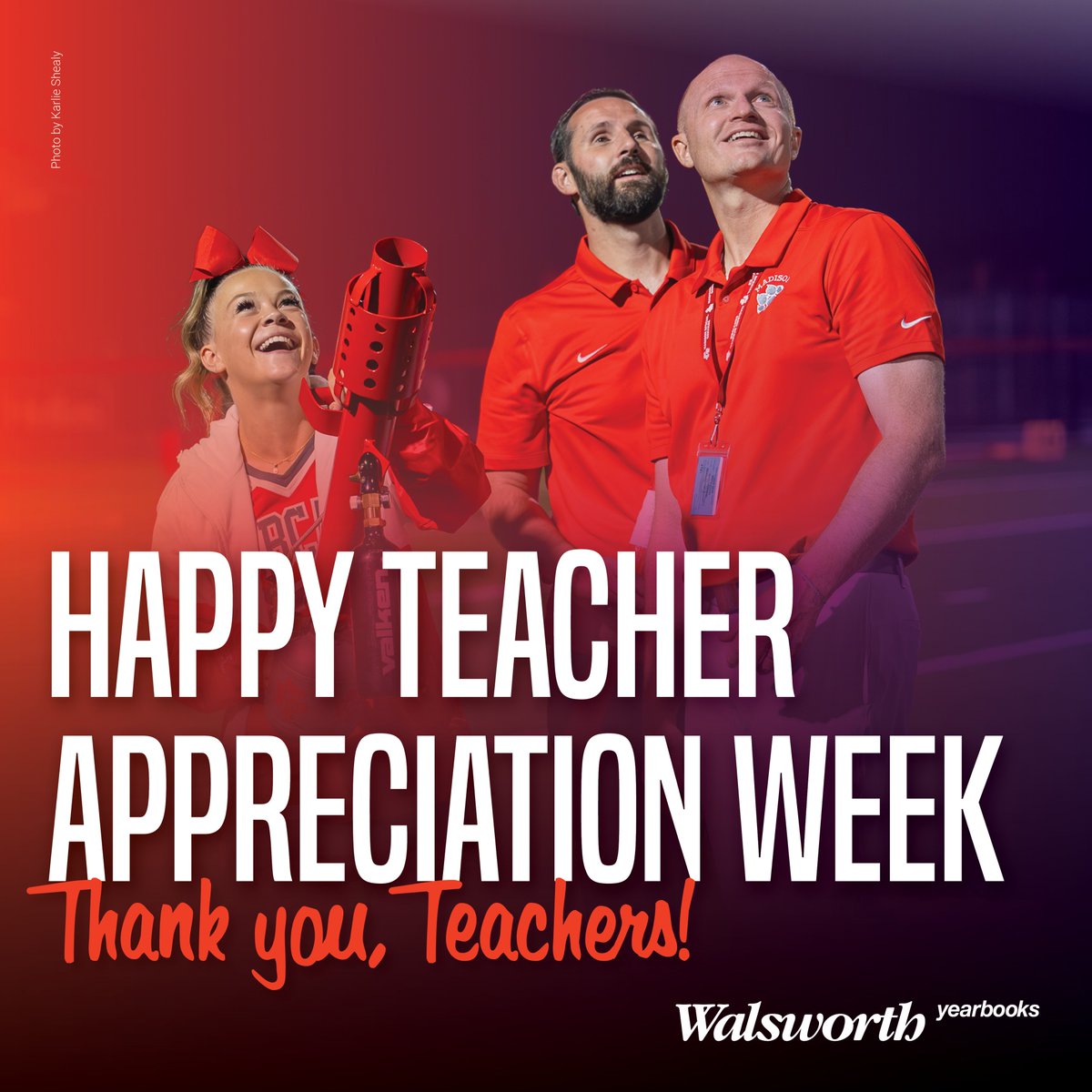 Happy Teacher Appreciation Week! How can you celebrate this week? Check out our blog at link.walsworthyearbooks.com/T.A.Blog. #Walsworth #Yearbooks