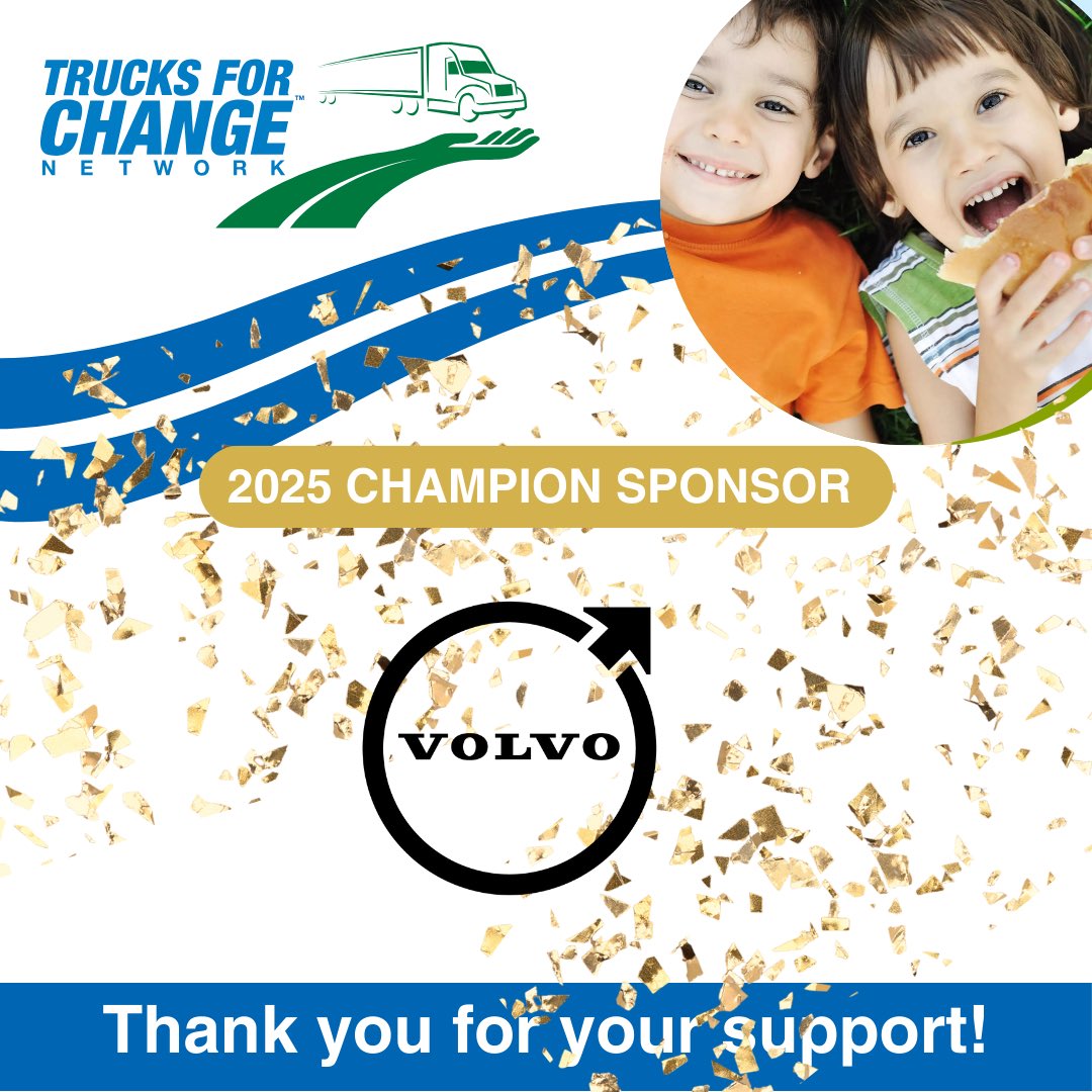 WE HAVE ANOTHER SPONSOR ANNOUNCEMENT! THANK YOU, VOLVO TRUCKS CANADA! 💙

We’re pumped to welcome back Volvo Trucks North America , Volvo Trucks as a 2025 sponsor of Trucks for Change! Their support helps us deliver food &amp; essentials to families in need across Canada.