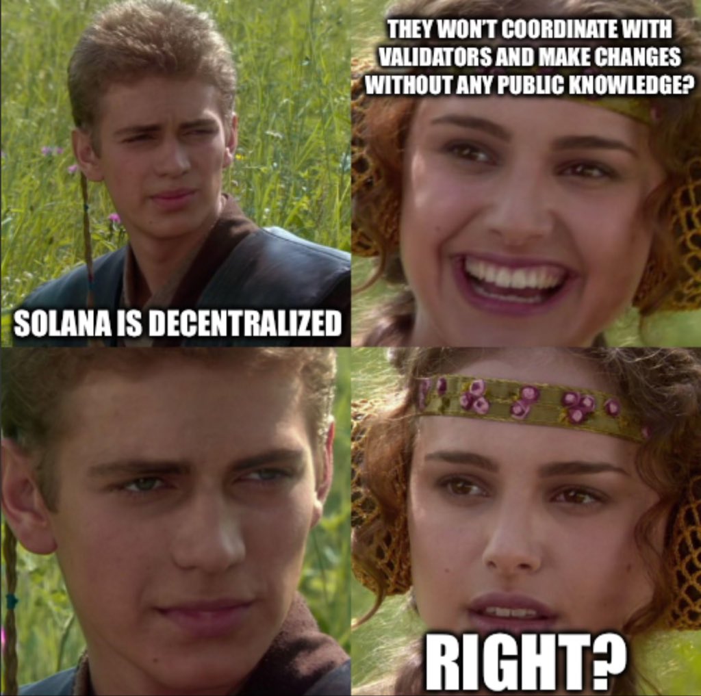 Solana just quietly fixed a bug that would allow people to mint unlimited Token-22s…

But they want to say it’s decentralized… right