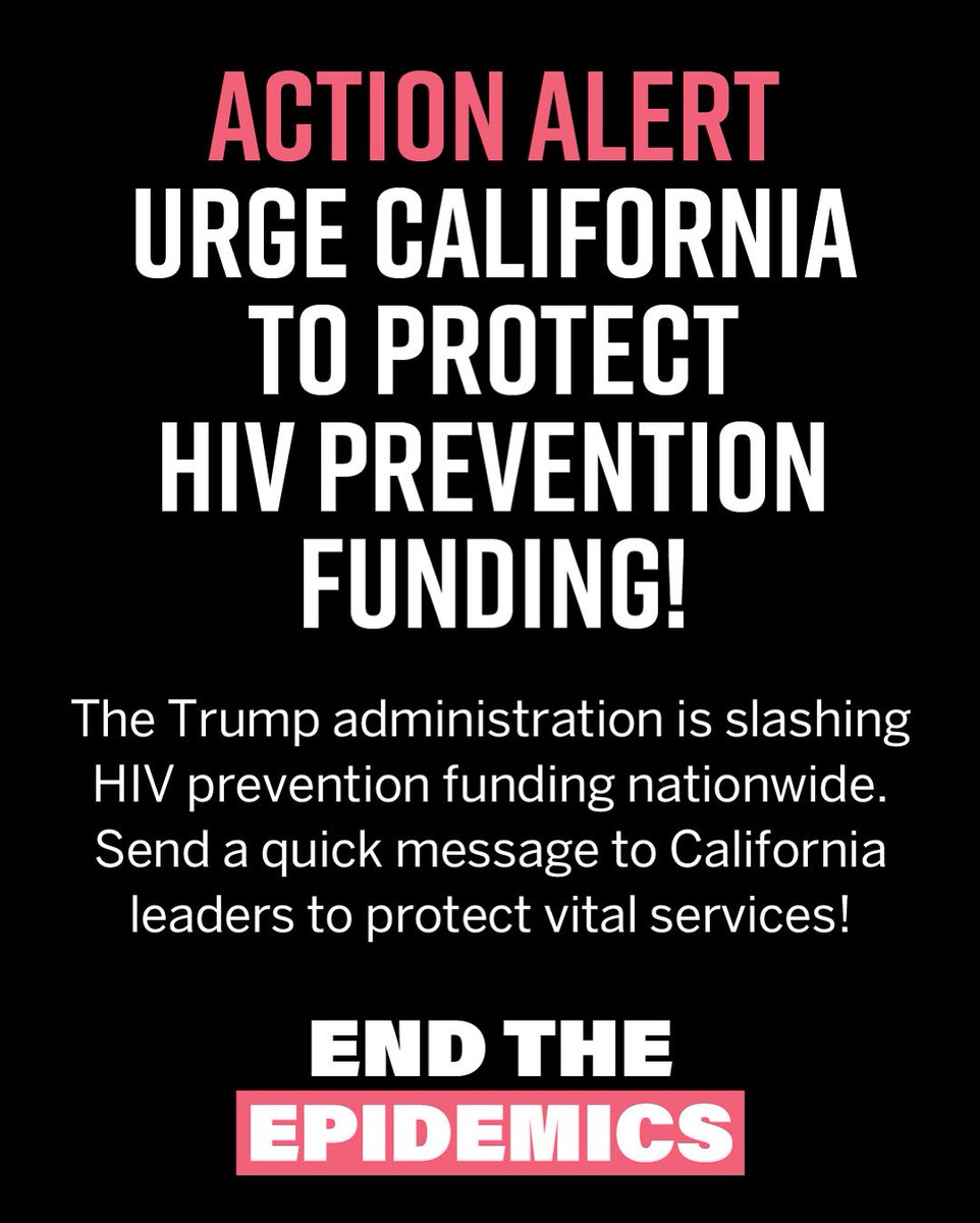 🚨 Action Alert 🚨 han.sfaf.org/a/ca-hiv-preve… Fill in your name, address, and email, and a message will be sent to legislative leaders and the Governor’s Office.