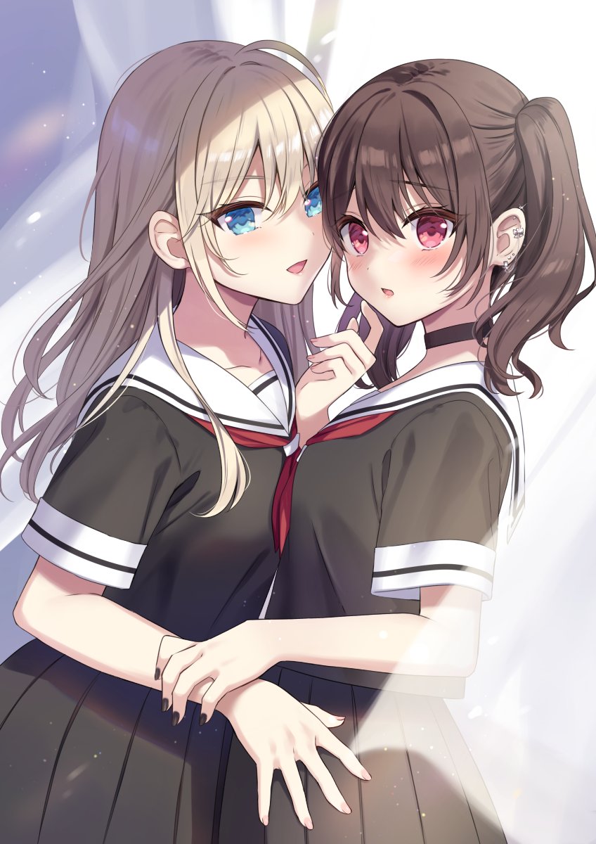 「主従関係の百合はお好きですか?#ゴールデンウィークSNS展覧会2025 #創作百」|住咲ゆづなのイラスト
