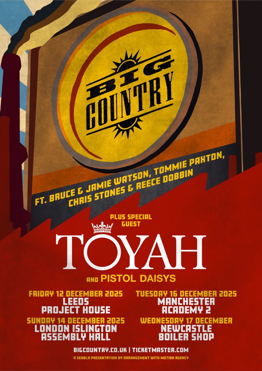 Big Country (@bigcountryuk) on Twitter photo 🚨EASTWORLD ENGLISH DATES🚨We're excited to announce that the Eastworld Tour is coming to England! We'll be joined by <a href="/toyahofficial/">Toyah Willcox</a> and <a href="/Pistol_Daisys/">Pistol Daisys</a>. Tickets go on sale this Friday 10am: bnds.us/aqihp#BigCount…
#BigCountry #Eastworld #UKTour #WorldTour #Toyah #PistolDaisys 🚨EASTWORLD ENGLISH DATES🚨We're excited to announce that the Eastworld Tour is coming to England! We'll be joined by <a href="/toyahofficial/">Toyah Willcox</a> and <a href="/Pistol_Daisys/">Pistol Daisys</a>. Tickets go on sale this Friday 10am: bnds.us/aqihp#BigCount…
#BigCountry #Eastworld #UKTour #WorldTour #Toyah #PistolDaisys