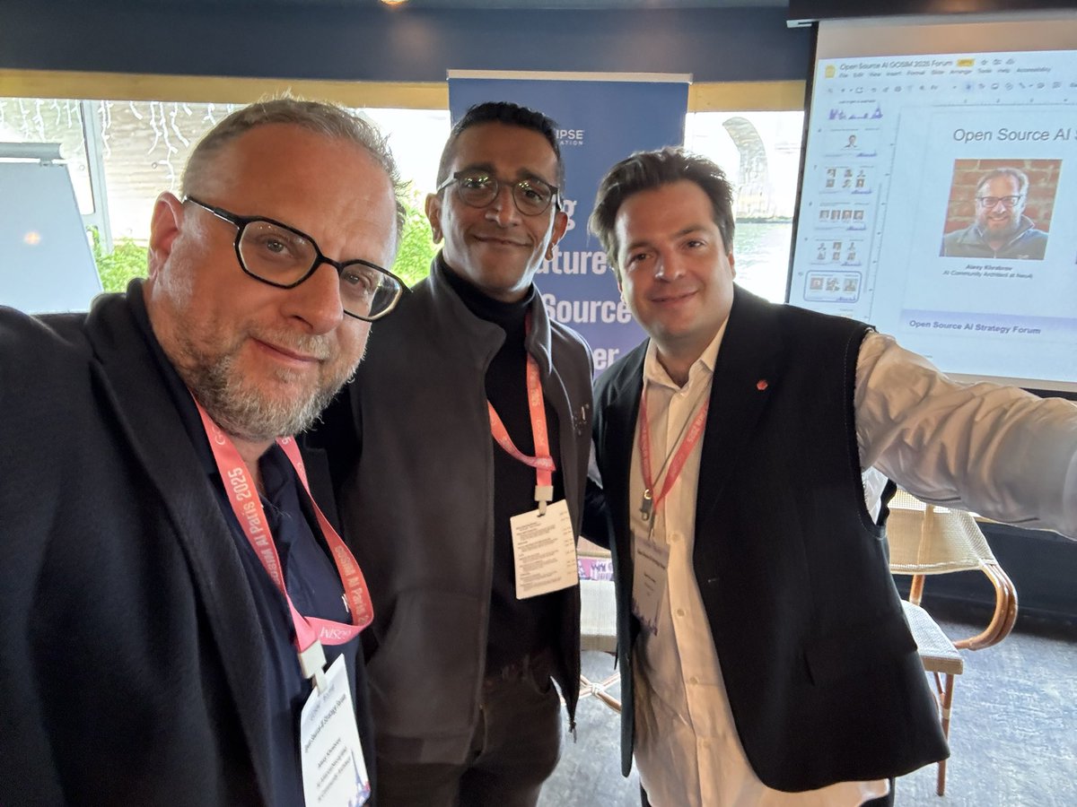 Just moderated the OSS AI Solutions panel at GOSIM Strategy Forum, smack in the middle of Paris on the Seine!  With Arun Joseph of <a href="/Telekom/">Telekom</a> and Quentin Adam of Clever Cloud.  The venue is a boat, Les Jardins du Pont Neuf, docked under the eponymous bridge!