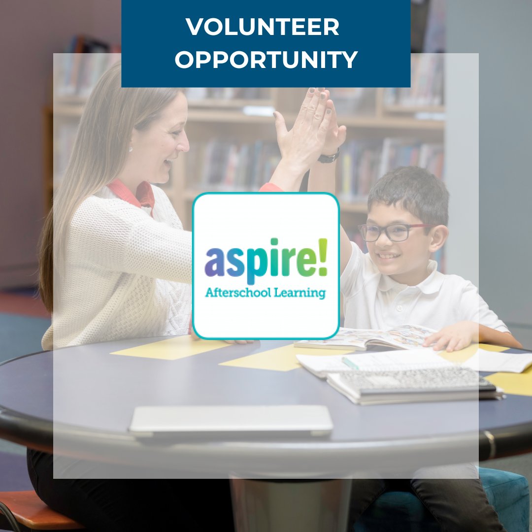 On Tuesday, May 6, help Aspire Afterschool Learning celebrate AmeriCorps members who are returning as part-time employees: connect.volunteerarlington.org/need/detail/?n…