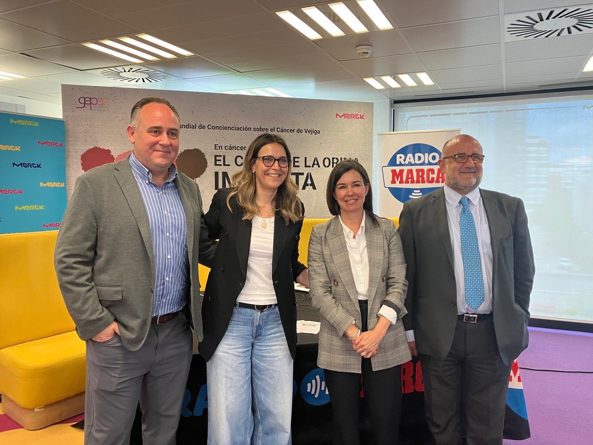 Muy agradecido a <a href="/cuidatermarca/">Cuidate Radio Marca</a> y a <a href="/merck_es/">Merck España</a> por su invitación a participar en el programa de hoy para hablar sobre cáncer de vejiga, en el #DiaMundialCancerdeVejiga #WorldBladderCancerDay