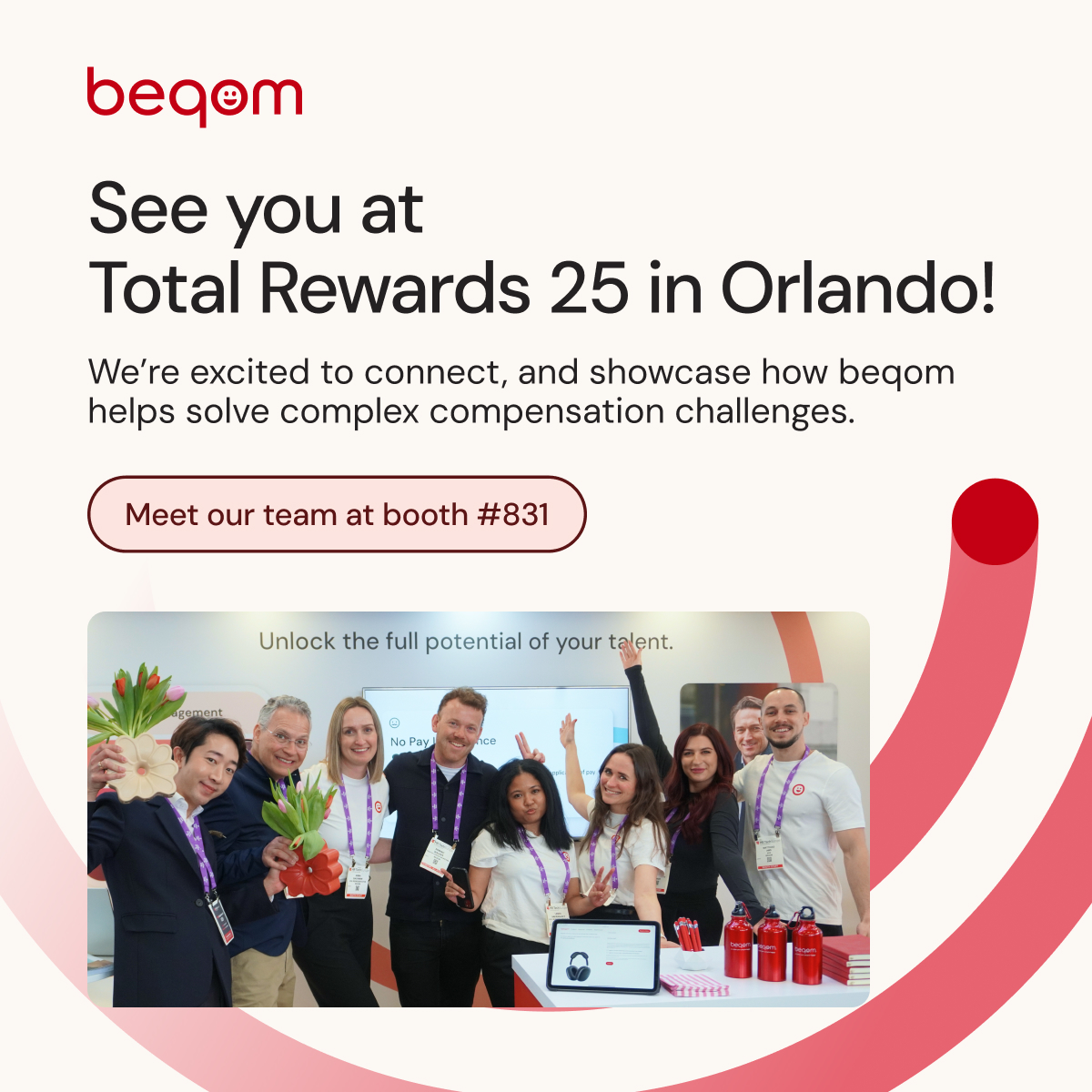 Sunny vibes, unique conference swag, and inspiring new connections—what more could we ask for??? 🧘 We can't wait for WorldatWork's #TotalRewards25!🌴

This year we're brewing something special at our booth (#831), so keep an eye out for the big reveal 🤭

hubs.li/Q03l2QsV0